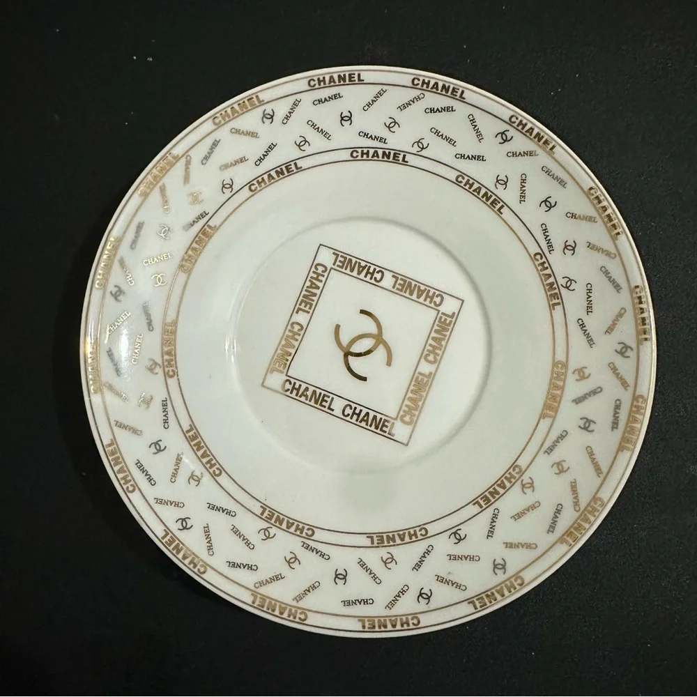 CHANEL White and Gold Teacup Set - Picture 3 of 5